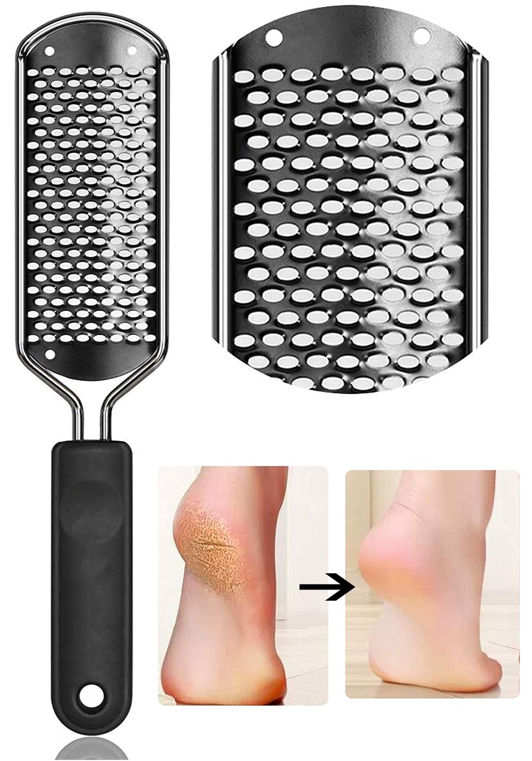 ZORBES® Stainless Steel Rasp Callus File Blade Foot Care, Easy Use and ...