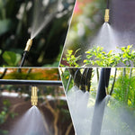 Serplex® Adjustable Water Spray Nozzle Copper 4/7mm Nozzle Water Spray Drip Irrigation Mist Sprayer Micro Sprinkler for Garden Cooling Irrigation Lawn Vegetables Greenhouse - 10 Pcs
