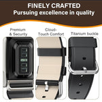 ZORBES® PU Leather Replacement Band for Whoop 5.0 Life Fitness Tracker, Adjustable Soft Faux Leather Wrist Strap with Metal Clasp, Fashion Business Fitness Watch Band for Men