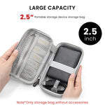 ZORBES® Carrying Case for Seagate WD2.5 inch, Portable Hard Drive Bag for Seagate WD2.5 inch, Storage Case for Solid State Drive EVA Waterproof Storage SSD Travel Bag Accessory Bag, No SSD Included