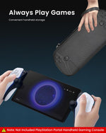 Verilux Carrying Case for PlayStation Portal with Mesh Zipper Pouch and Handle | Hard Travel Storage Bag