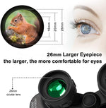 ZORBES® 20x50 High Rate Binocular, Binoculars for Long Distance Compact HD Professional/Daily Waterproof Binoculars Telescope for Kids Adults Bird Watching Travel Hunting Football Games Stargazing