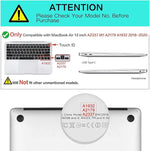 ZORBES® Cover for MacBook Air M1 Case 13.3 inch Soft Flexible Laptop for MacBook Air A2337 A2179 A1932 2020 2019 2018 Release Plastic Waterproof Scratch-Resistant Gradient 3PCS