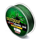 Proberos® Strong Durable 0.45mm 70LB 100M PE 4 Strands Monofilament Braided Fishing Line Angling Accessory (Green, Max Tension 31.7KG)