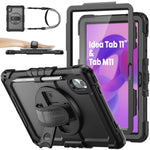 ZORBES® Compatible with Lenovo Idea Tab 11, Tablet Case Cover Silicone Skin Cover with Adjustable Kickstand Desk Holder Support, Scratch -Free Silicone Tablet Bumper Case Cover