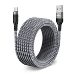 Verilux® 16.4ft Premium Nylon Braided USB-C Power Cable