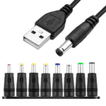 Verilux® USB to DC 5V Cable 1M Universal USB to DC Power Chager Cord