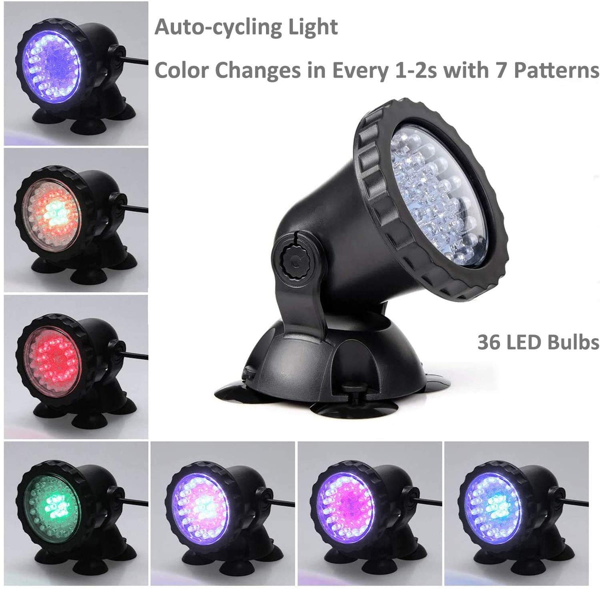 RGB 36 LED Underwater Spot Light