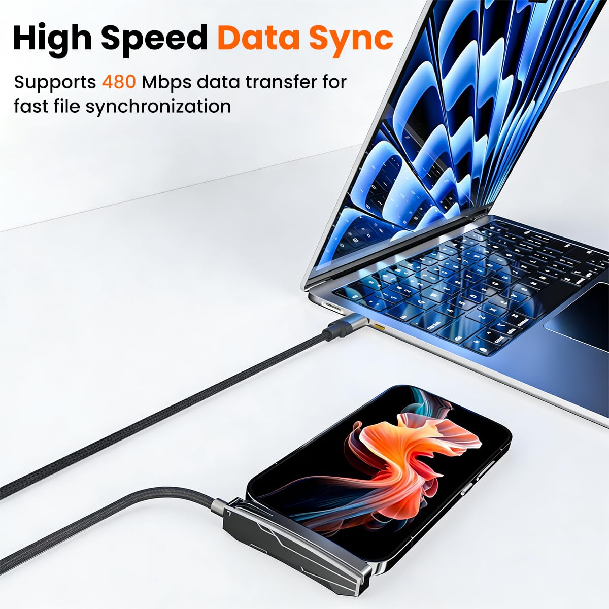 Verilux 27W USB-C to Lightning Stand Cable