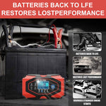 Verilux Car Battery Charger for Cars and Motorcycles featuring Smart 6A 12V 3A 24V Power