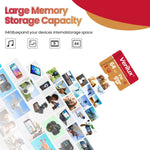 Verilux microSDXC Memory Card 64GB for 4K UHD Video with 80MB/s Read Speed | Waterproof