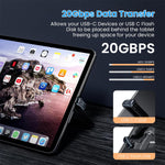 Verilux USB C Adapter for Phone MacBook and Steam Deck featuring 140W PD Fast Charging | 2PCS