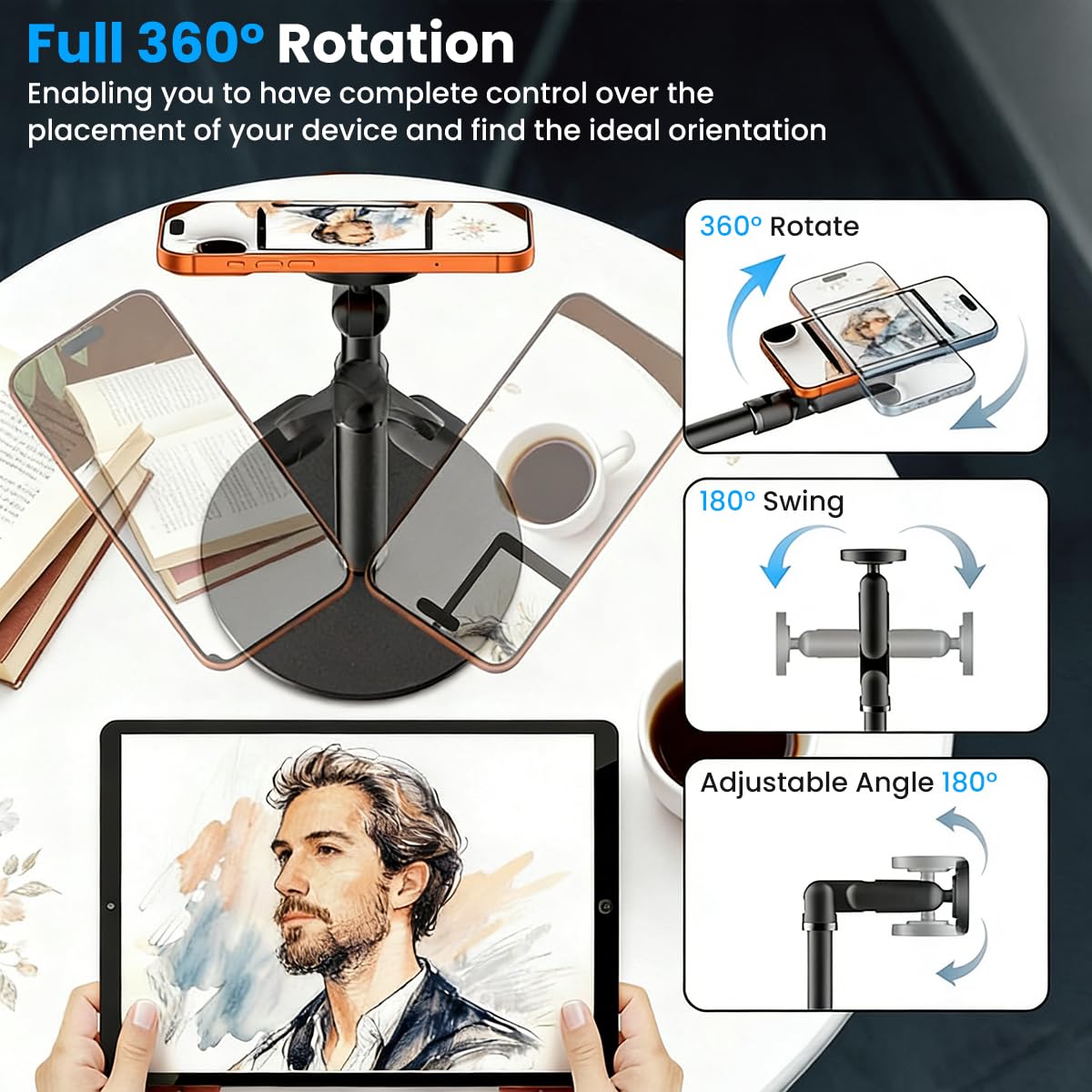 ZORBES Telescopic Phone Holder Stand