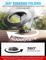 ZORBES® Car Phone Mount Compatible with Magsafe Magnet Phone Holder for Car Desk 360 ° Rotatable Magnet Phone Holder Self-adhesive Phone Holder Strong Magnet Phone Holder for iPhone 14/ 13/ 12