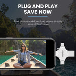 Verilux Flash Drive 64GB for iPhone and Android featuring 4 in 1 USB Connectors | Metal Body