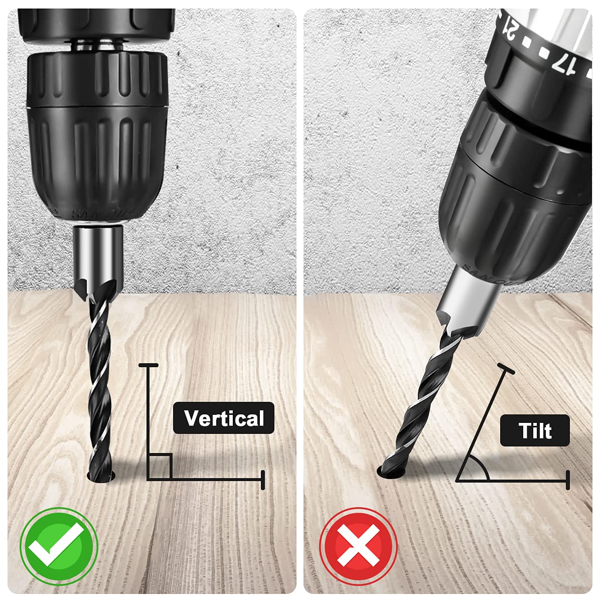 ZORBES® Countersink Drill Bits Set Woodwork, PVC, Plywood Chamfer High Carbon Steel Drill Bits for Wood Drill Bits Set 3mm 4mm 5mm 6mm with Hex Key - 4 Pcs