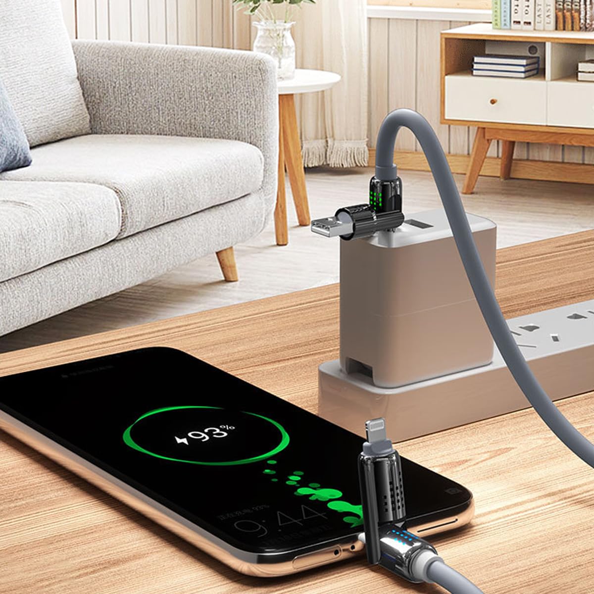 Verilux® 4 in 1 Type C Cable, 240W USB C to USB C Data Cable, Light- ning to USB C, Light-ning to USB, 6.6Ft Long Nylon Type C to Type C Cable Fast Charging Type C Charging Cable for i-Phone 16/15