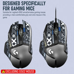 Verilux Mouse Grip Tape for Logitech G Pro (Light Black)