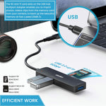 Verilux USB Hub 3.0 for PC and Laptop with 5 in 1 Ports and SD TF Card Reader | Aluminium Adapter