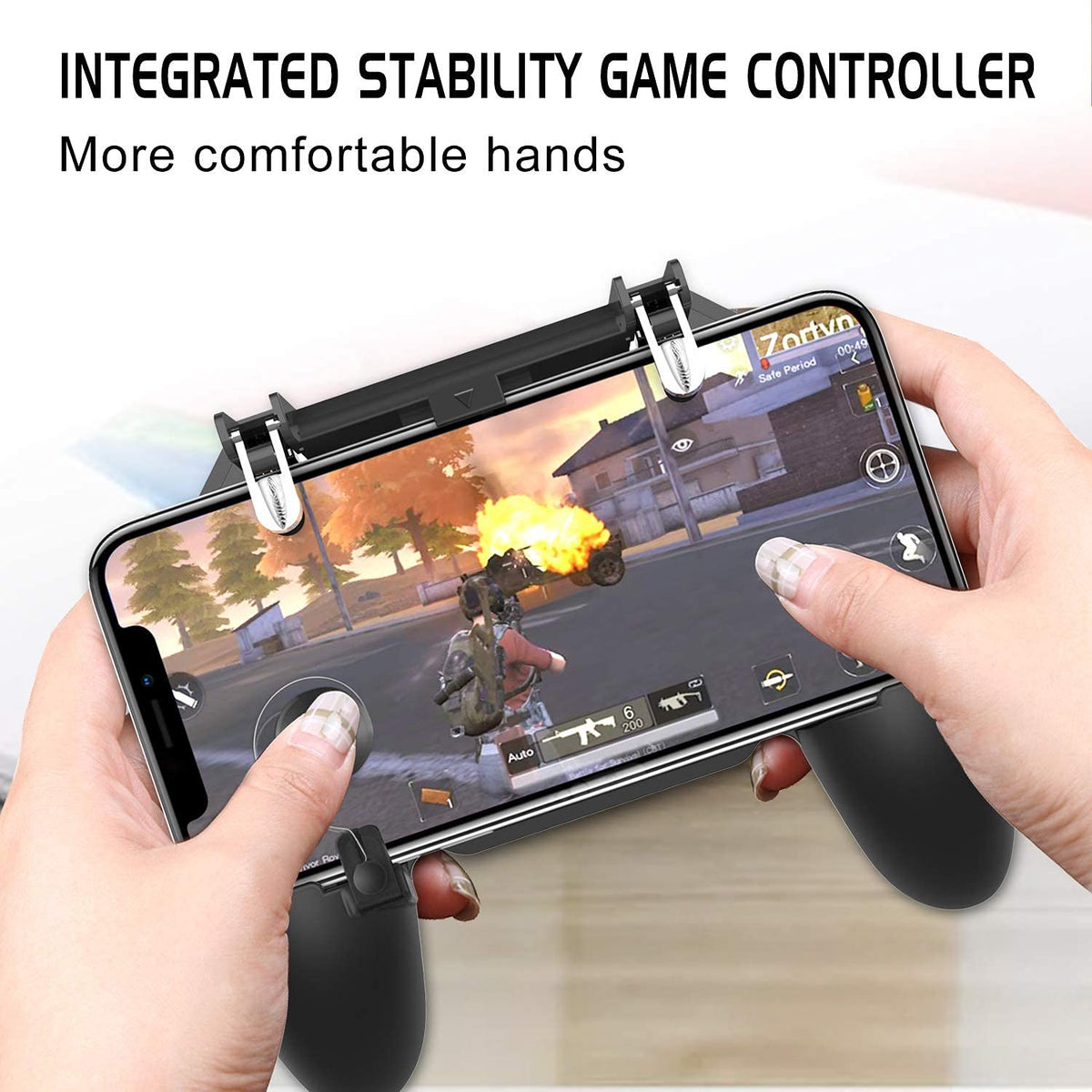 ZORBES® L1R1 Cellphone 2 Triggers Sensitive Shoot Mobile Game Controller for PUBG for Android iOS