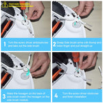 Verilux Side Brushes Kit for Mi Robot MJST1S Mop 2 featuring Anti Tangle Design | Set of 3