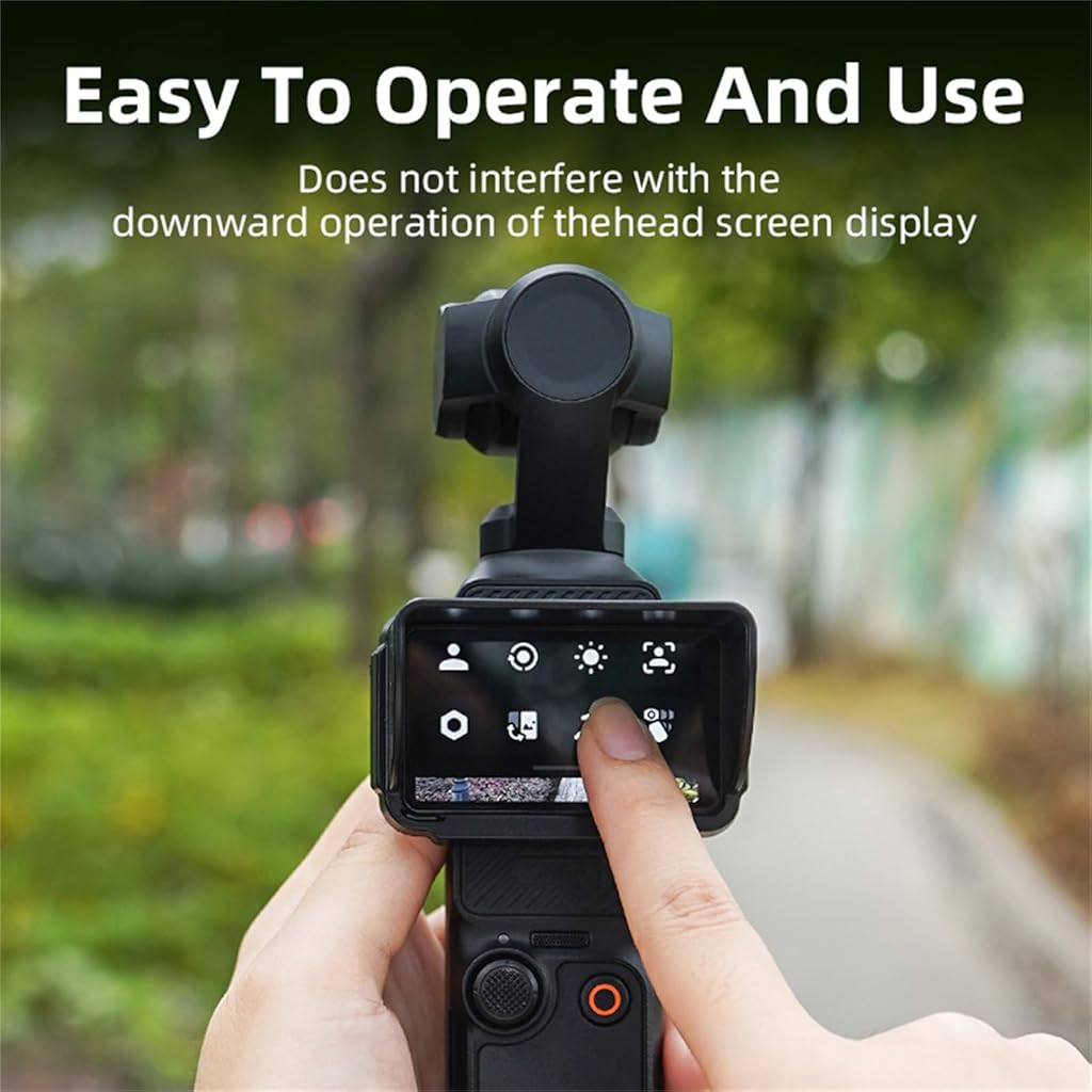 ZORBES® Sun Shade for DJI Osmo Pocket 3, Light Weight Screen Sunshade Hood Cover Anti-Glare Handheld Gimbal Camera Accessories