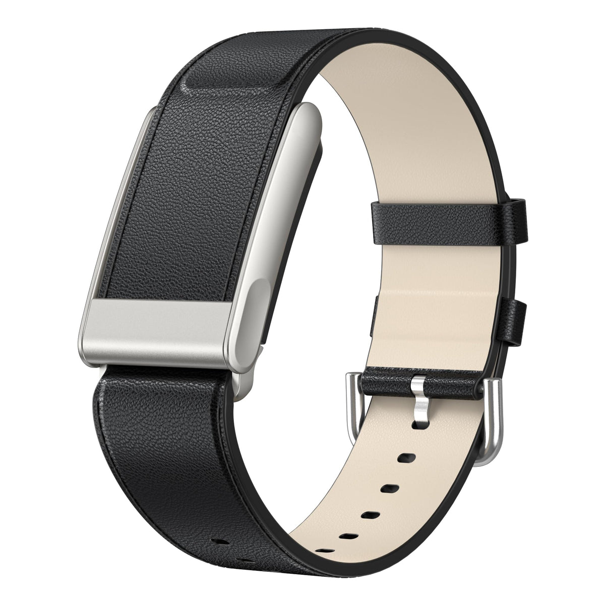 ZORBES® PU Leather Replacement Band for Whoop 5.0 Life Fitness Tracker, Adjustable Soft Faux Leather Wrist Strap with Metal Clasp, Fashion Business Fitness Watch Band for Men