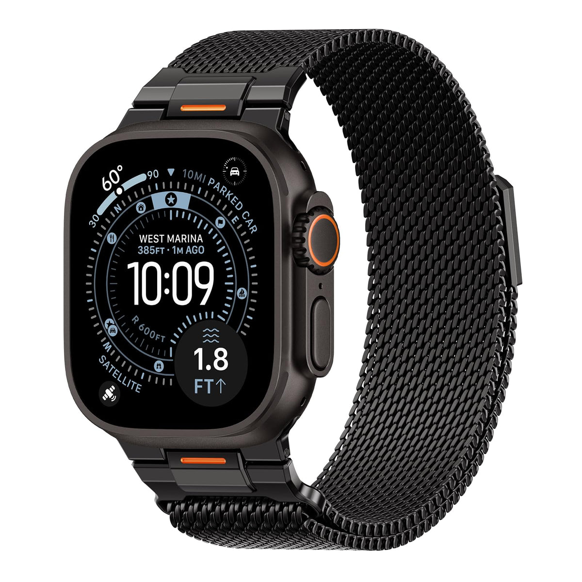 ZORBES® Compatible with Watch Milanese Strap 49 mm 46 mm 45 44 42 (Series 3 2 1),Metal Stainless Steel Bracelets for iWatch Ultra 3 2 1