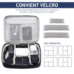 Verilux Electronics Organizer Travel Case for Cables and Devices featuring Triple Layer Pouch Design