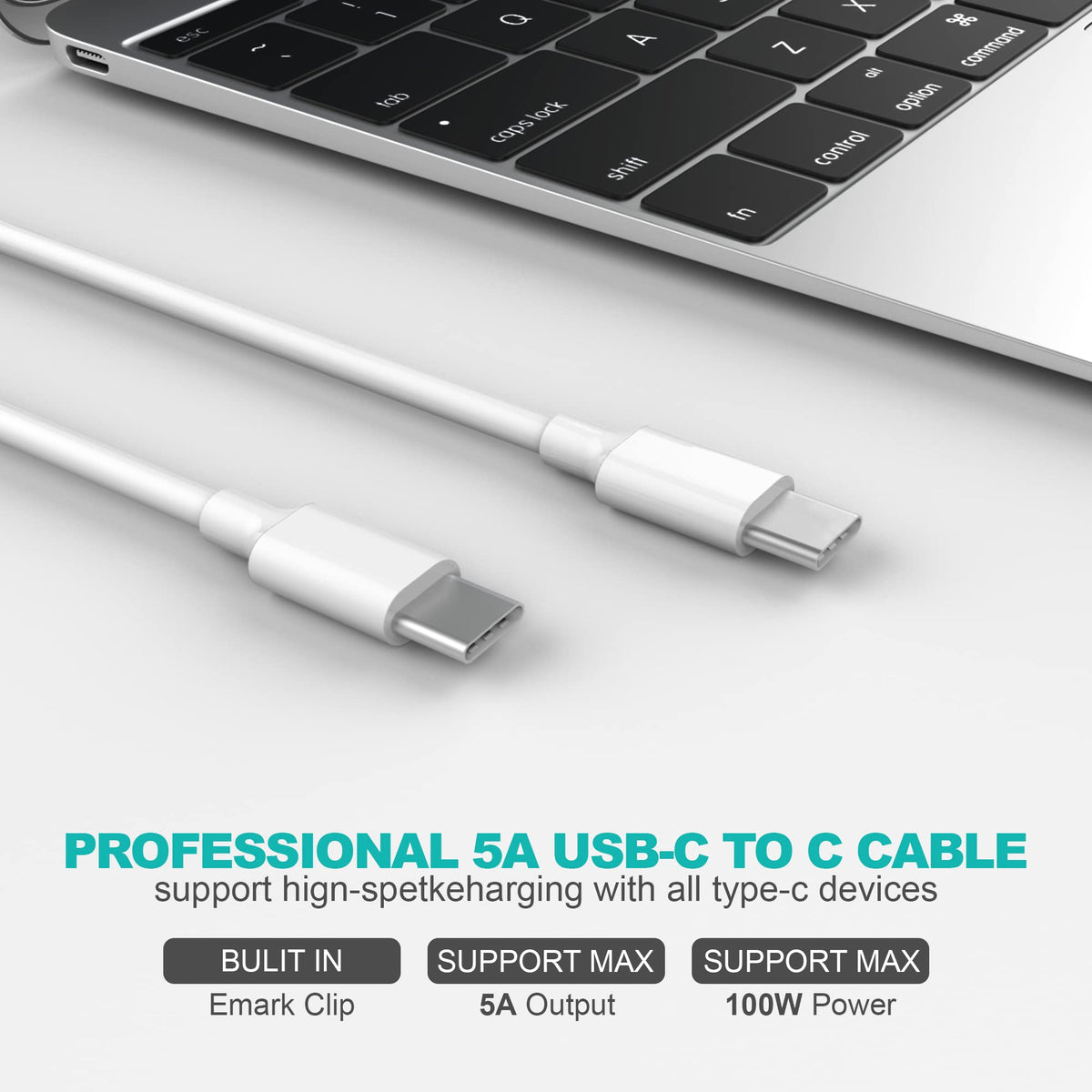 ZORBES® For Macbook Pro Charger, 96W Super Fast Universal USB C Charger, Type C Laptop Charger Adapter Compatible With Macbook Pro(2016-2022) Macbook Air (2018-2022), Macbook, iPad Pro, USB-C Devices