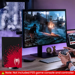 ZORBES® Skin Cover Sticker for PS5 Disc Edition Game Console and Controller PS5 Game Console Skin Cover Sticker Creative Anti-Slip Matte Sticker for PS5 Disc Edition Game Console and Controller