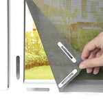 Serplex® Magnet Window Screen Adjustable DIY Window Net with Fastener Fiberglass Fine Mesh Insect Protection for Home Windows