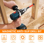 Serplex 12PCS S2 Alloy Steel TS2 Screwdriver Bits for Impact Driver