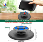 ZORBES® Echo Show Stand for Echo Show 5 Gen 1/Gen 2, Universal Adjustable Echo Show Magnet Anti-Slip Base 360 Degree Free Rotation Desk Holder for Echo Show 5 Gen 1/Gen 2