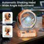 Verilux Table Fan for Home and Camping with 270° Oscillating & 300° Flip Head | 100 Speed Adjustable