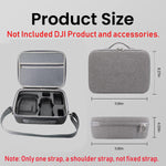 ZORBES® Carrying Case for DJI Mini 3 Pro, Portable Compact Storage Bag Hard Case Set with Strap Storage Travel Case Compatible with DJI Mini 3 Pro Drone Controller (Only Case, Not Include DJI Product)