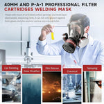 Serplex Gas Mask with Replacement Filters for Professional Protection