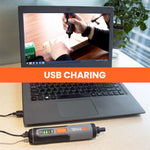 Verilux® Handheld Electric Screwdriver Kit - 4V Cordless Electric Screwdriver, LED Work Light, 26 pieces Screwdriver Bits, Screw Adapter, Tool Case, USB C Cable, Power Screwdriver(Grey)