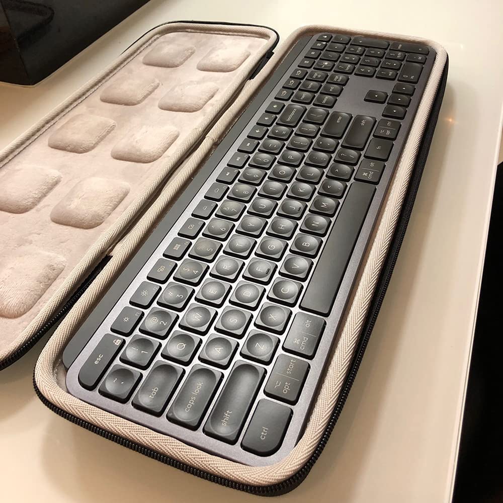 Verilux Storage Case for MX Keys Advanced Keyboard with Hard EVA Waterproof Protection