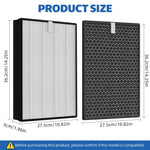 Verilux Air Purifier Filter Set for Philips Series 2000 with Dual Filtration 36x27.5x5cm