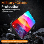 ZORBES® Compatible with iPhone 13 2pcs HD Screen Protectors Anti-Scratch Tempered Glass Screen Protector with Screen Alignment Tool & Accessories Pack