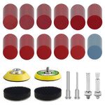 Serplex® 248Pcs 2 Inch Sanding Discs Pad Kit, Die Grinder Rotary Sander Attachment for Drill, 60-3000 Grit, for Wood, Metal, Automotive Detailing, Polishing & Finishing