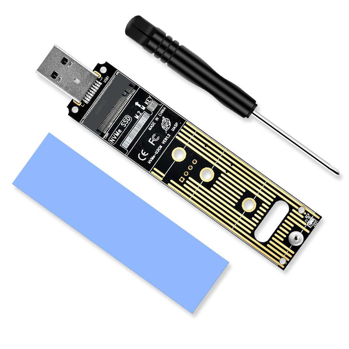 ZORBES® NVME to USB Adapter USB 3.1 Gen 2 to M.2 NVMe SSD Converter