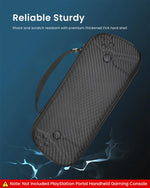 Verilux Carrying Case for PlayStation Portal with Mesh Zipper Pouch and Handle | Hard Travel Storage Bag