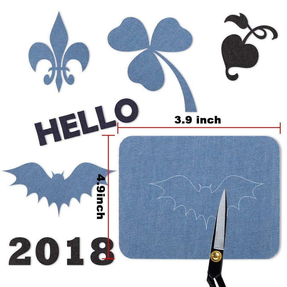 Verilux Cloth Sticker Iron on Patches for Clothing with Hot Melt Glue | 20 pcs 3.8x5 in Colorful Appliques