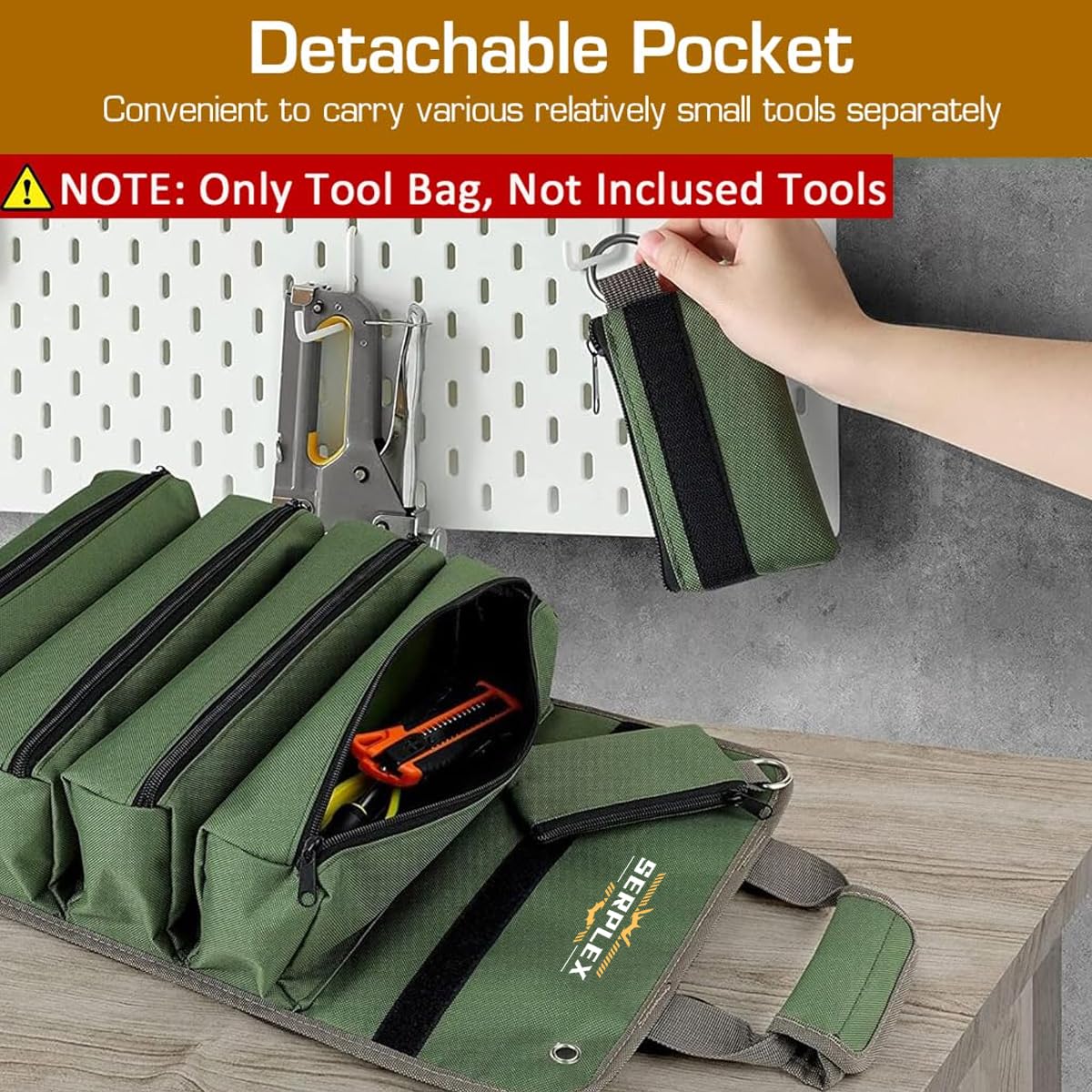 Serplex Roll-Up Multi-Compartment Tool Bag