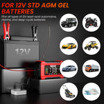 Verilux® Car Battery Charger 12V Heavy Duty, 2Ah-100Ah Automatic Battery Charger & LCD Display, Pulse Repair Charger, Maintainer Charger for Car Truck Motorcycle Lawnmower, Lead Acid Battery