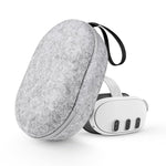 Verilux Carry Bag for Oculus Quest 3 featuring X Type Elastic Fix Straps and 34x16x20cm Size | Travel Storage Case with Hand Strap and USB Charging Port