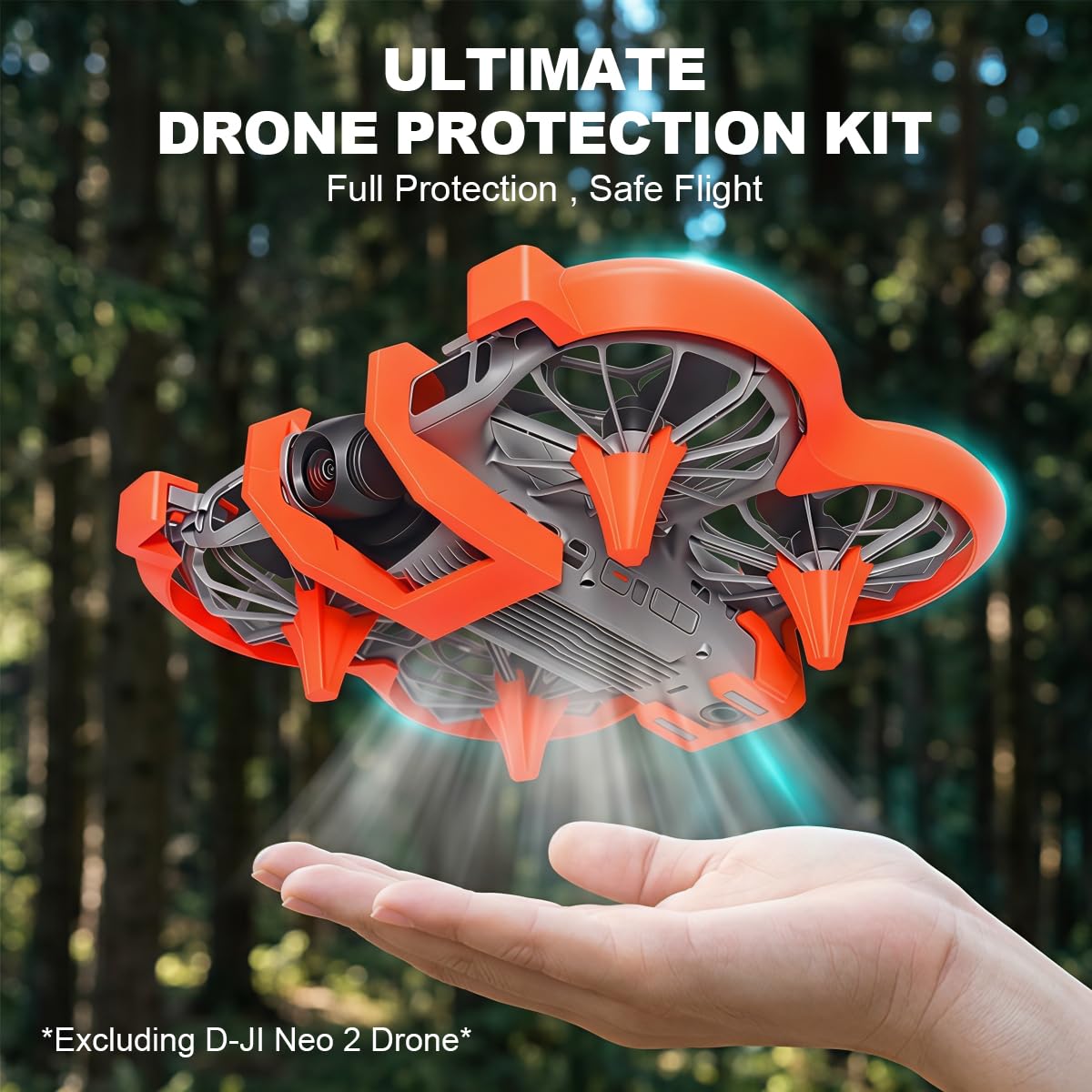 ZORBES® Propeller Guard Full Protection Kit for Neo 2 Accessories,Propeller Guard, Landing Gear,Gimbal Protector & Tail Wing,Anti-Collision Rings Prop Bumper Protective Frame Cover