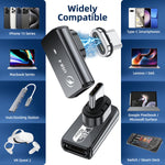 Verilux USB C 4.0 Adapter with 240W PD Fast Charging and 90 Degree Magnetic Connector | 40Gbps Data & 8K Display